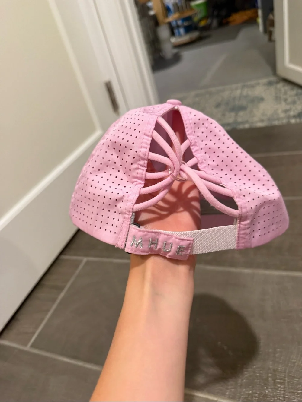 Pebble Beach Pink Embroidered Cap